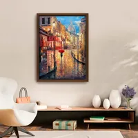 Montmartre Evening Framed Canvas Art Print