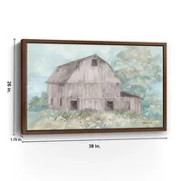 Beautiful Day on the Farm Framed Canvas Art Print