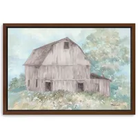 Beautiful Day on the Farm Framed Canvas Art Print