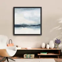 Coastal Air Framed Canvas Art Print