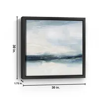 Coastal Air Framed Canvas Art Print
