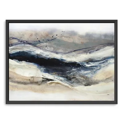 Indigo Sway Framed Canvas Art Print