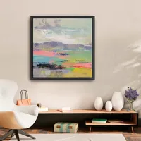 Blooming Field II Framed Giclee Canvas Art Print