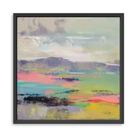 Blooming Field II Framed Giclee Canvas Art Print