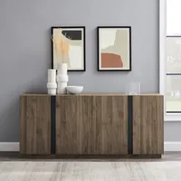 Gray Brown Modern 2-Door Sideboard