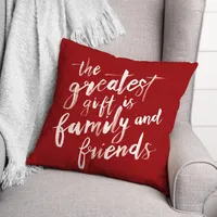 The Greatest Gift Christmas Throw Pillow