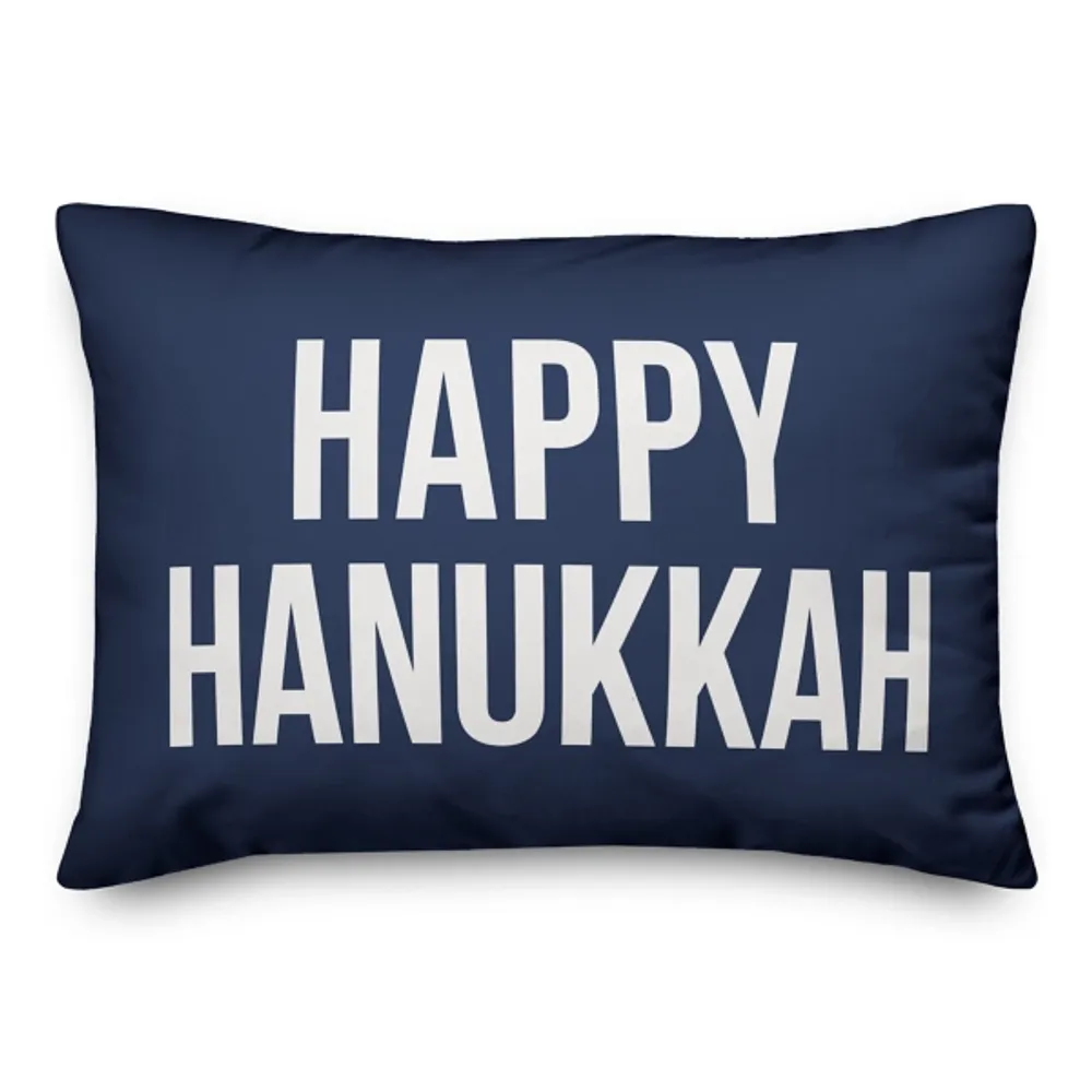 Happy Hanukkah Lumbar Pillow
