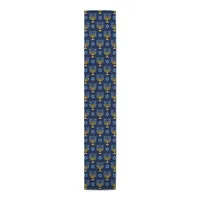 Blue Menorah Table Runner, 72 in.