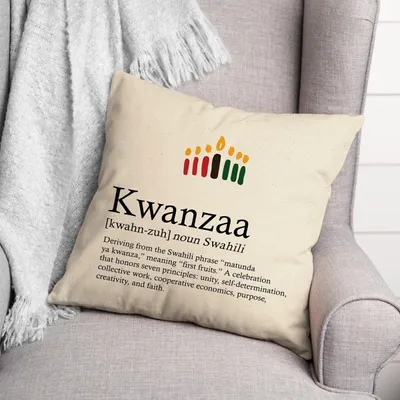 Kwanzaa Definition Decorative Throw Pillow