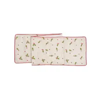 Holly Embroidered Table Runner
