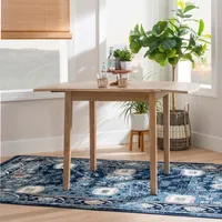 Natural Wood Drop Leaf Dining Table