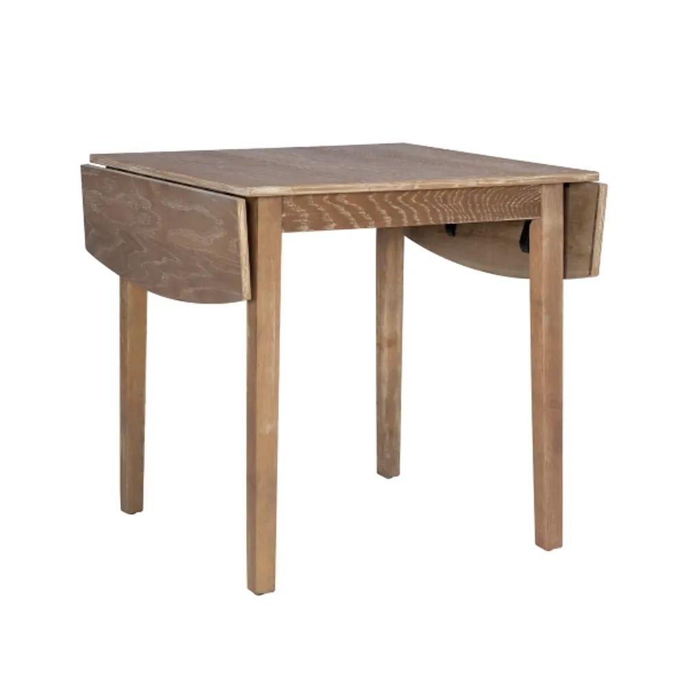 Natural Wood Drop Leaf Dining Table