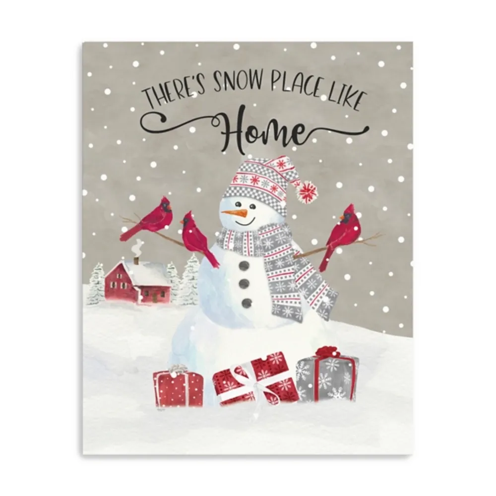 Snowman Home Christmas Wall Plaque