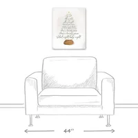 Silent Night Tree Canvas Art Print