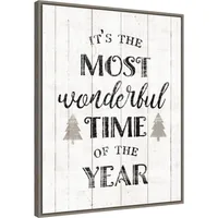 Most Wonderful Time Framed Canvas Print