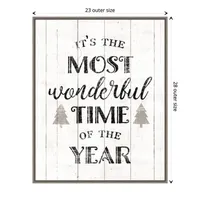 Most Wonderful Time Framed Canvas Print