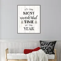 Most Wonderful Time Framed Canvas Print