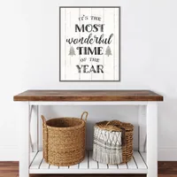 Most Wonderful Time Framed Canvas Print