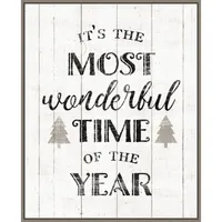 Most Wonderful Time Framed Canvas Print