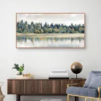 Quiet Reflections Framed Canvas Art Print