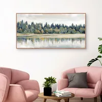 Quiet Reflections Framed Canvas Art Print