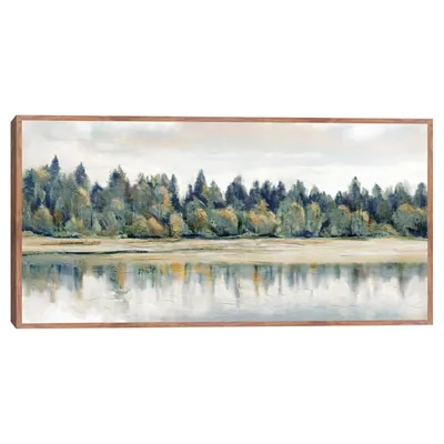 Quiet Reflections Framed Canvas Art Print