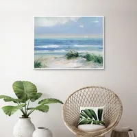 Coastal Breezes Framed Canvas Art Print