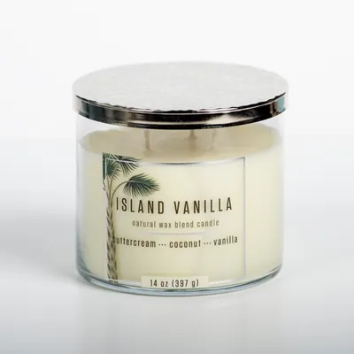 Tropical Island Vanilla Triple Wick Jar Candle