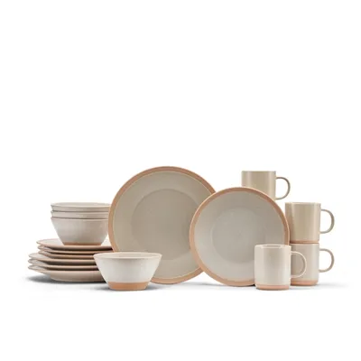 Sandy Beige Speckled 16-pc. Dinnerware Set