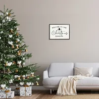 Welcome to Our Christmas Farmhouse Wall Plaque