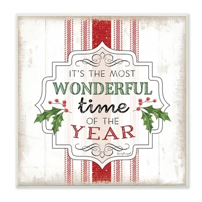 Most Wonderful Time Framed Wall Plaque