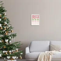 Merry Merry Fa La La Wall Plaque