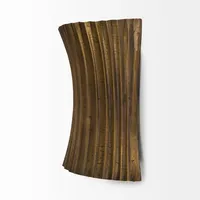 Bronze Metal Wave Wall Sconce