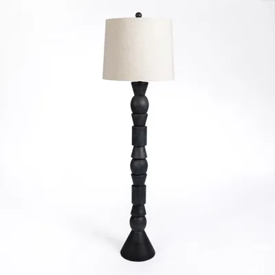 Black Geometric Floor Lamp