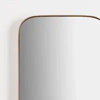 Golden Linear Wall Mirror