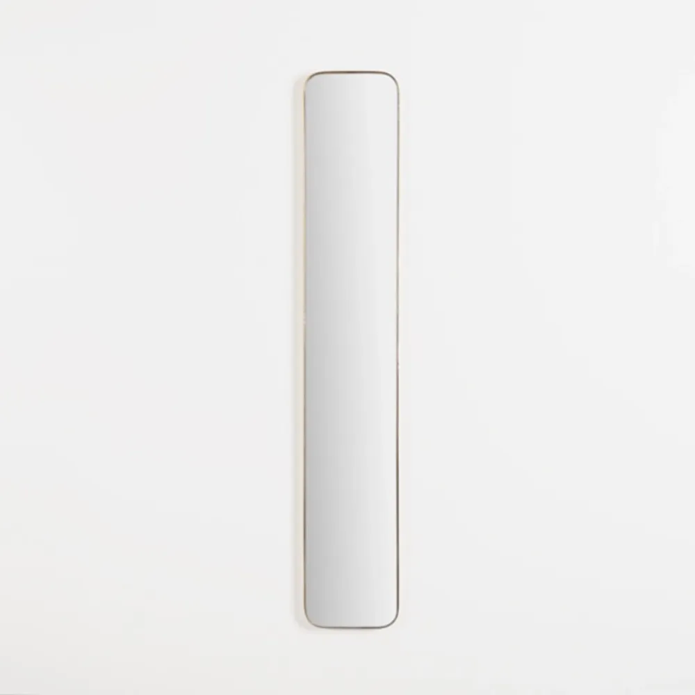 Golden Linear Wall Mirror