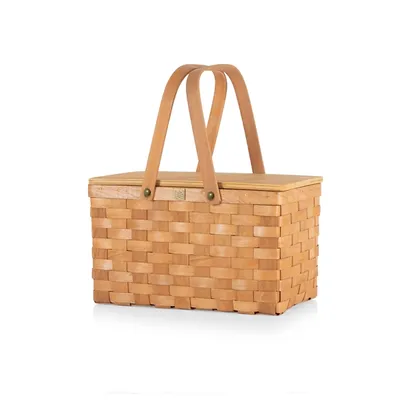 Wicker Picnic Basket with Removable Cooler