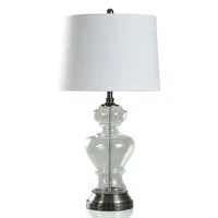 Clear Seeded Opulent Table Lamp