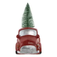 Pre-Lit Vintage Red Tree Truck Figurine