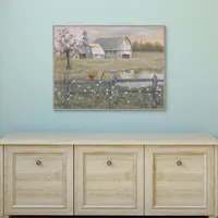 Spring Has Arrived Framed Canvas Art Print