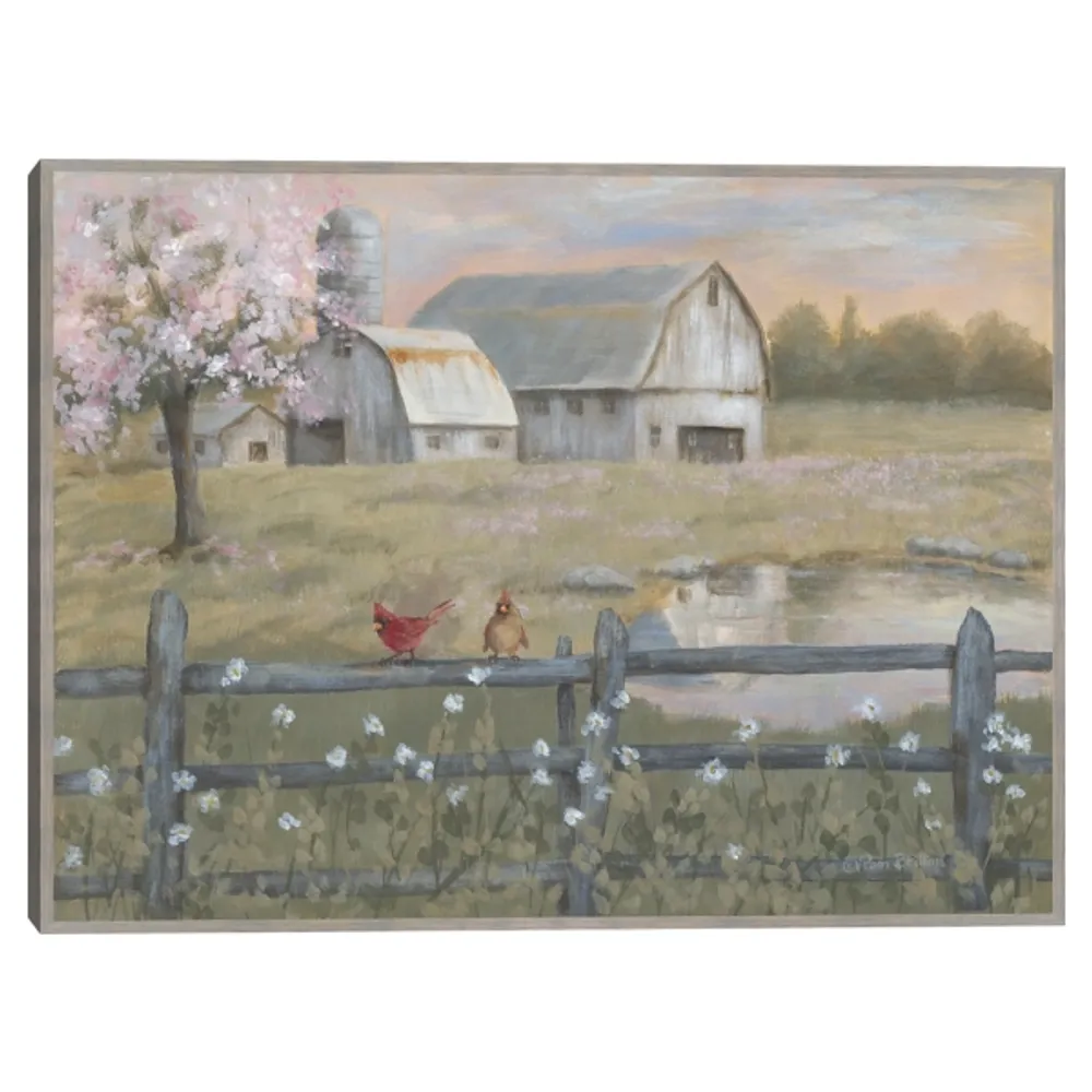 Spring Has Arrived Framed Canvas Art Print