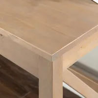 Light Brown Wood X-Sides Desk