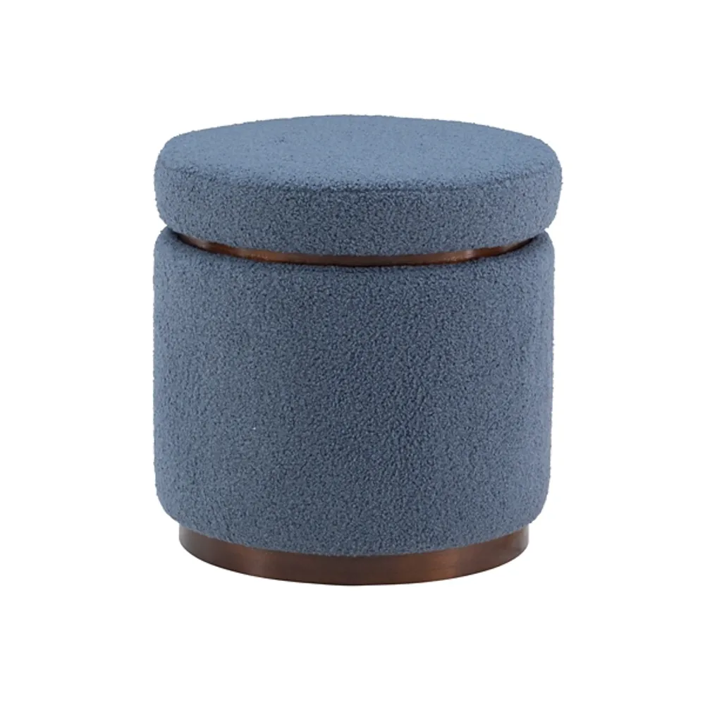 Sherpa Upholstered Storage Ottoman