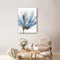 Blooming Blue Flower I Medium Canvas Art Print