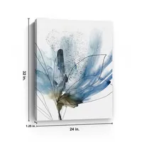Blooming Blue Flower I Medium Canvas Art Print