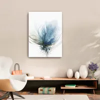 Blooming Blue Flower II Medium Canvas Art Print