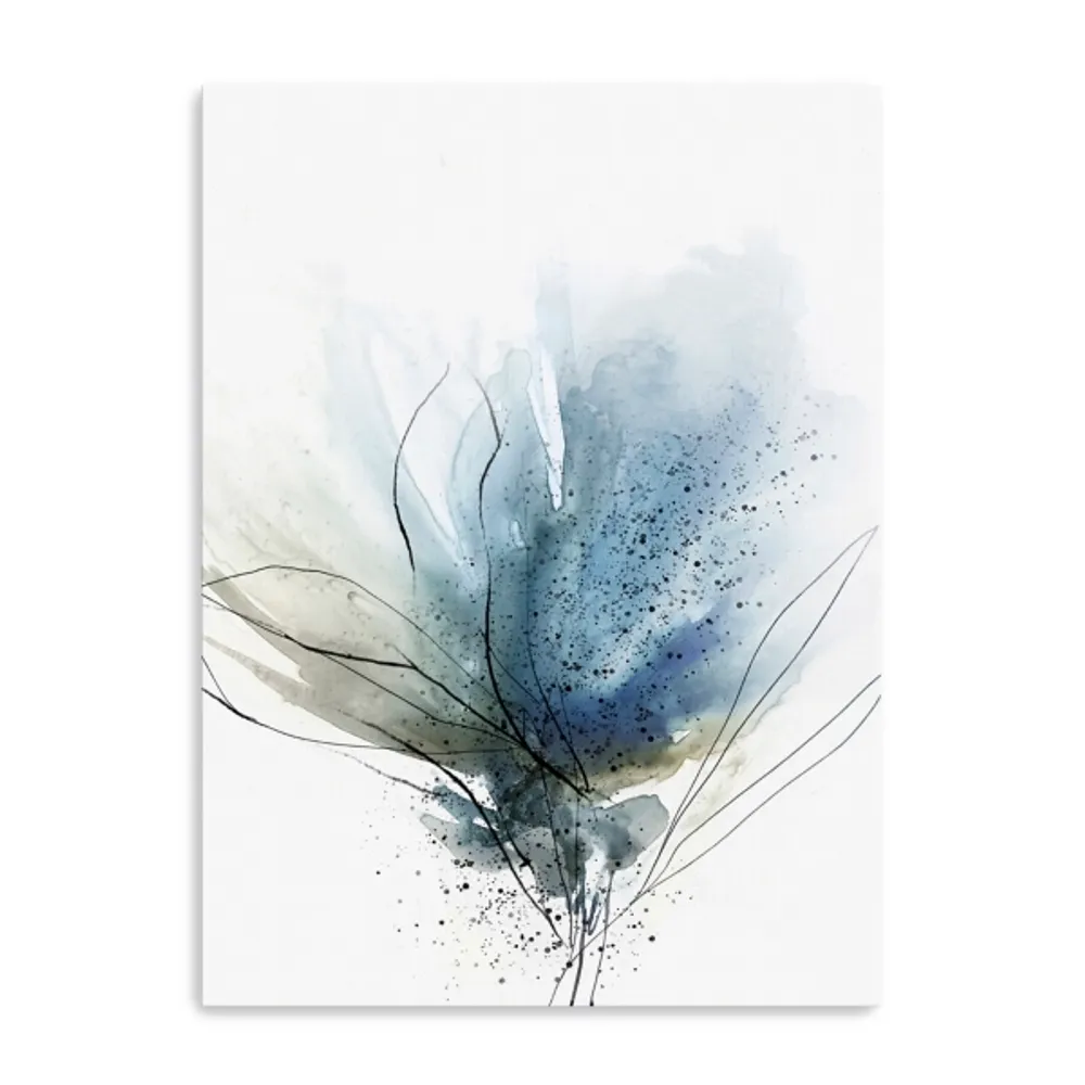 Blooming Blue Flower II Medium Canvas Art Print