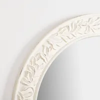 Mckenna Cream Ornate Arch Wall Mirror