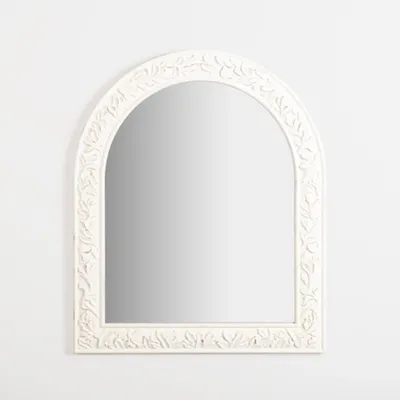 Mckenna Cream Ornate Arch Wall Mirror