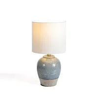 Gray and Blue Ceramic Table Lamp